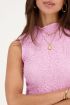 Pink sleeveless bubble top | My Jewellery