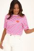 Roze gestreept T-shirt true love | My Jewellery