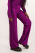 Roze glitter pantalon wijdvallend