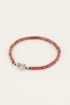 MOOD armband met rode kralen