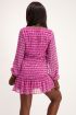Roze jurk met tie-dye print