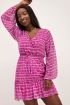 Roze jurk met tie-dye print