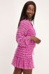 Roze jurk met tie-dye print