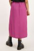 Donkerroze midi rok met knoopjes | My Jewellery