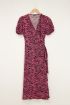 Roze maxi jurk met zebraprint | My Jewellery