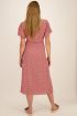 Roze midi jurk met aztec patroon | My Jewellery