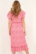 roze midi jurk met bloemenprint | My Jewellery
