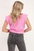 Roze mouwloze teddy top | My Jewellery