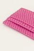 Roze pasjeshouder met croco print