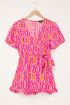 Roze playsuit met aztec print | My Jewellery