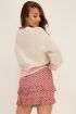 Roze ruffle rok met aztec patroon | My Jewellery