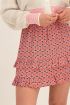 Roze ruffle rok met aztec patroon | My Jewellery