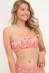Roze smock top met bloemenprint