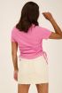 Roze T-shirt met trekkoordjes | My Jewellery