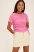 Roze T-shirt met trekkoordjes | My Jewellery