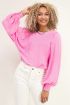 Roze top met grote mouwen