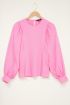 Roze top met grote mouwen