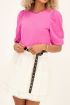 Roze trui met driekwart pofmouw | My Jewellery