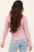 Roze trui met overslag & ruffle | My Jewellery