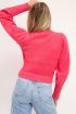 Roze vest met fantasie knoop