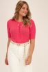 Roze vest met korte mouwen & structuur | My Jewellery