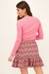 Roze vest met rib structuur | My Jewellery