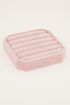 Roze vintage ringen display