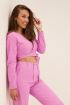 Roze wikkeltop linnen look | My Jewellery