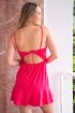 Roze jurk met spaghettibandjes & open rug | My Jewellery