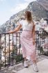 Roze midi-rok met Ciao Bella print | My Jewellery