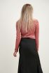 Roze velvet top ribstof | Roze top My Jewellery