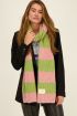 Sjaal met groen en roze strepen | My Jewellery