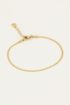 Schakelarmband met platte schakels