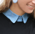 My Jewellery Los kraagje spijkerstof denim blauw