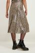 Midi rok pailletten & luipaard, glitter rok My Jewellery