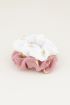 Scrunchie set roze/wit, scrunchie set My Jewellery
