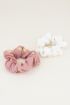 Scrunchie set roze/wit, scrunchie set My Jewellery