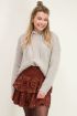 Grijze gebreide hoodie met glitter | My Jewellery