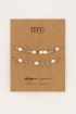 Shapes blauwe kralen armbanden set