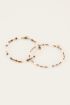 Shapes bruine kralen armbanden set