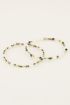 Shapes groene kralen armbanden set