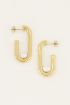 Shapes oorhangers rechthoek parel