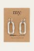 Boucles d’oreilles Shapes avec grand rectangle