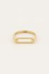 Shapes ring met open rechthoek