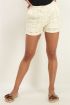 Shortje met embroidery beige | My Jewellery