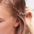 Haar sieraden ringetjes schelp, Haaraccessoires