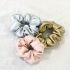 Scrunchie Leerlook Zilver, Scrunchies