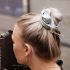 Scrunchie Leerlook Zilver, Scrunchies
