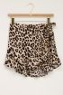 Rosa Skort mit Leopardenmuster und Rüschenwickel-Design | My Jewellery