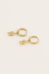 Souvenir oorringen met spiraal schelp bedel | My Jewellery